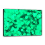 Light Reflections Abstract No10 Green Canvas 18  x 12  (Stretched)