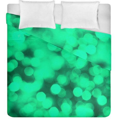 Light Reflections Abstract No10 Green Duvet Cover Double Side (King Size) from ArtsNow.com