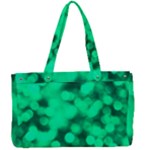 Light Reflections Abstract No10 Green Canvas Work Bag