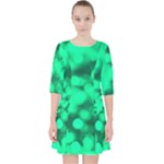 Light Reflections Abstract No10 Green Pocket Dress