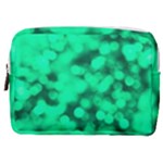 Light Reflections Abstract No10 Green Make Up Pouch (Medium)