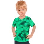 Light Reflections Abstract No10 Green Kids  Sports Tee