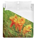 Orange On The Green Duvet Cover (Queen Size)