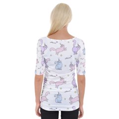 Wide Neckline T-Shirt 