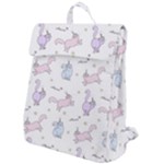 Unicorn Cats Pattern 2 Flap Top Backpack