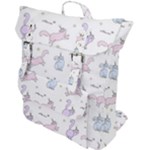 Unicorn Cats Pattern 2 Buckle Up Backpack