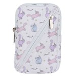 Unicorn Cats Pattern 2 Belt Pouch Bag (Large)