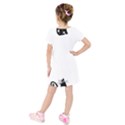 Kids  Short Sleeve Velvet Dress 