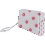 Lips Bubblegum Pattern Wristlet Pouch Bag (Small)