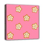 Cookies Pattern Pink Mini Canvas 8  x 8  (Stretched)