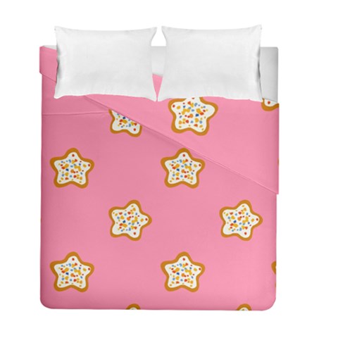 Cookies Pattern Pink Duvet Cover Double Side (Full/ Double Size) from ArtsNow.com