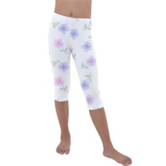 Kids  Lightweight Velour Capri Leggings  