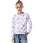 Flowers Pattern Kids  Long Sleeve Tee with Frill 