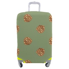 Pine cones green Luggage Cover (Medium) from ArtsNow.com