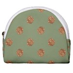 Pine cones green Horseshoe Style Canvas Pouch
