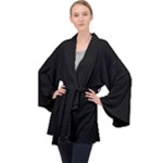 S1e1mercedes Long Sleeve Velvet Kimono 