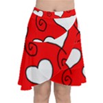 S1e1sue Chiffon Wrap Front Skirt