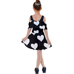 Kids  Shoulder Cutout Chiffon Dress 