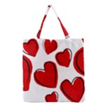 Scribbled Love Grocery Tote Bag