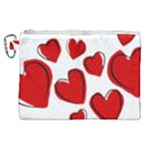 Scribbled Love Canvas Cosmetic Bag (XL)