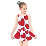 Scribbled Love Kids  Skater Dress Swimsuit