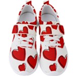 Scribbled Love Men s Velcro Strap Shoes