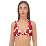 Scribbled Love Double Strap Halter Bikini Top