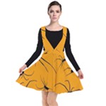 Scary Long Leg Spiders Plunge Pinafore Dress