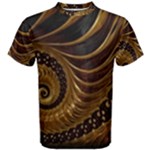 Shell Fractal In Brown Men s Cotton Tee