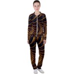 Shell Fractal In Brown Casual Jacket and Pants Set