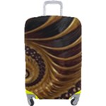 Shell Fractal In Brown Luggage Cover (Large)