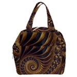 Shell Fractal In Brown Boxy Hand Bag
