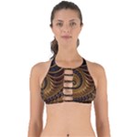 Shell Fractal In Brown Perfectly Cut Out Bikini Top