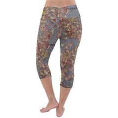 Lightweight Velour Capri Yoga Leggings 