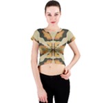 Abstract pattern geometric backgrounds  Abstract geometric  Crew Neck Crop Top