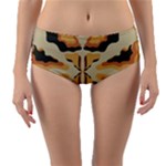 Abstract pattern geometric backgrounds  Abstract geometric  Reversible Mid-Waist Bikini Bottoms