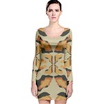 Abstract pattern geometric backgrounds  Abstract geometric  Long Sleeve Velvet Bodycon Dress