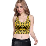 Abstract pattern geometric backgrounds  Abstract geometric design    Racer Back Crop Top