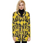 Abstract pattern geometric backgrounds  Abstract geometric design    Button Up Hooded Coat 