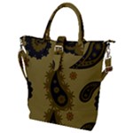Floral pattern paisley style Paisley print. Doodle background Buckle Top Tote Bag