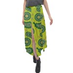 Floral pattern paisley style Paisley print. Doodle background Velour Split Maxi Skirt