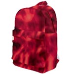 Cadmium Red Abstract Stars Classic Backpack