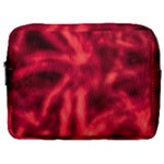 Cadmium Red Abstract Stars Make Up Pouch (Large)