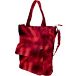 Cadmium Red Abstract Stars Shoulder Tote Bag