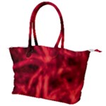 Cadmium Red Abstract Stars Canvas Shoulder Bag