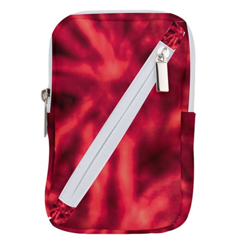 Cadmium Red Abstract Stars Belt Pouch Bag (Small) from ArtsNow.com