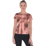Rose Abstract Stars Short Sleeve Sports Top 