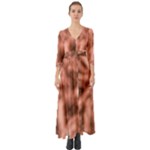 Rose Abstract Stars Button Up Boho Maxi Dress