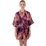 Topaz  Abstract Stars Half Sleeve Satin Kimono 