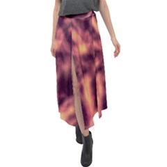 Velour Split Maxi Skirt 